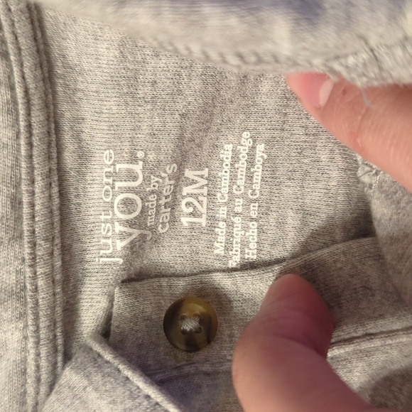 Bundle of Three Little Boy Outfits Size 12 Month 1 Nike and 2 Carter's Overalls - Picture 3 of 11